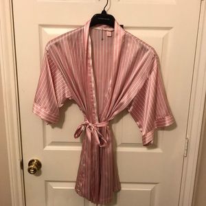 Victoria’s Secret Pink And White Striped Kimono